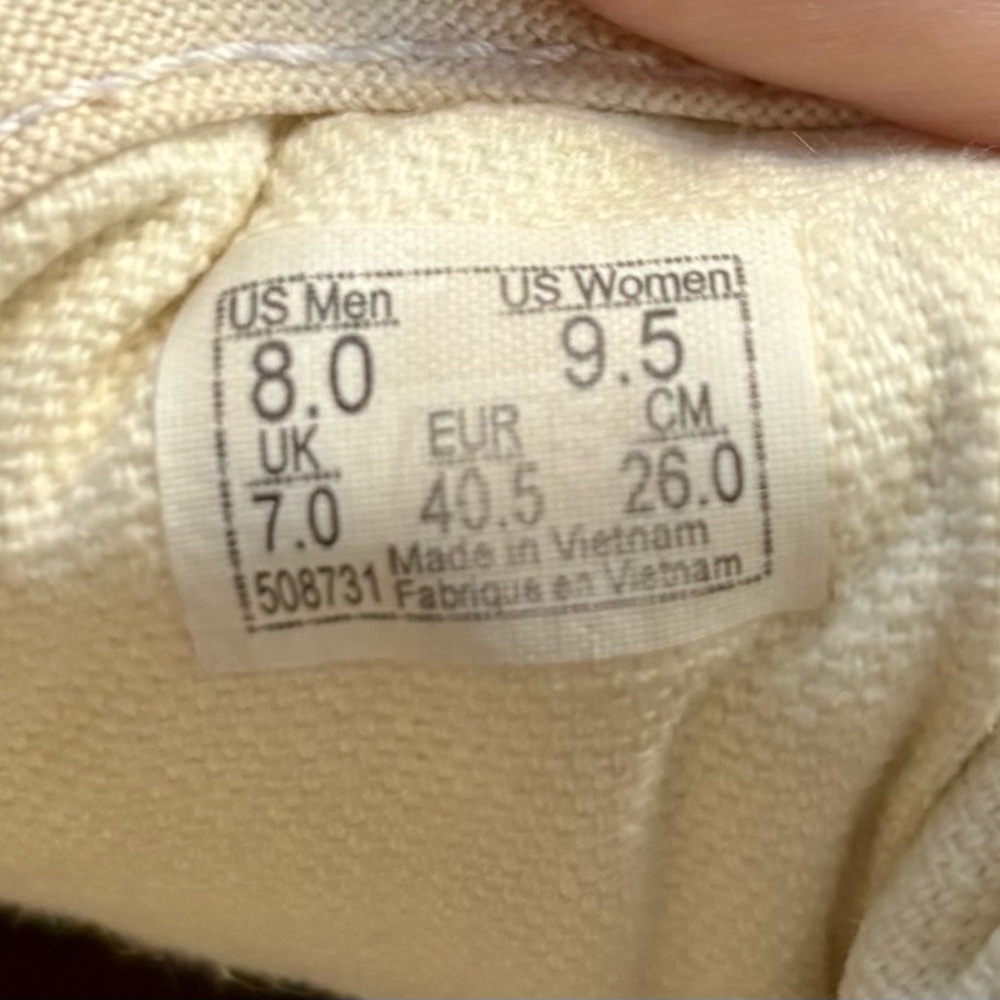 Classic Cream Vans Sneakers - Picture 5 of 7
